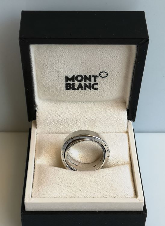 bague Montblanc collection profil femme en argent