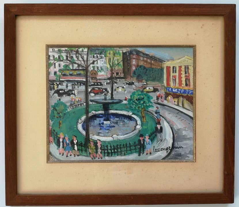 gouache lucien génin place pigalle