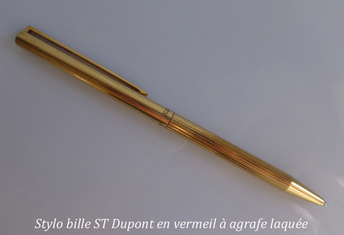 stylo-bille-dupont-plaque-or-occasion